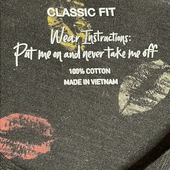 NWOT Torrid Womens Black Multicolor Lips Cotton Short Sleeve Top 1X PLUS - Picture 6 of 9
